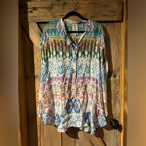 Angel wing sleeve silk Johnny was top